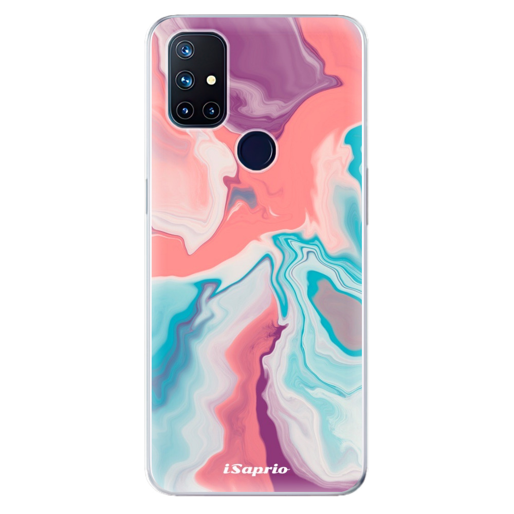 Odolné silikónové puzdro iSaprio - New Liquid - OnePlus Nord N10 5G