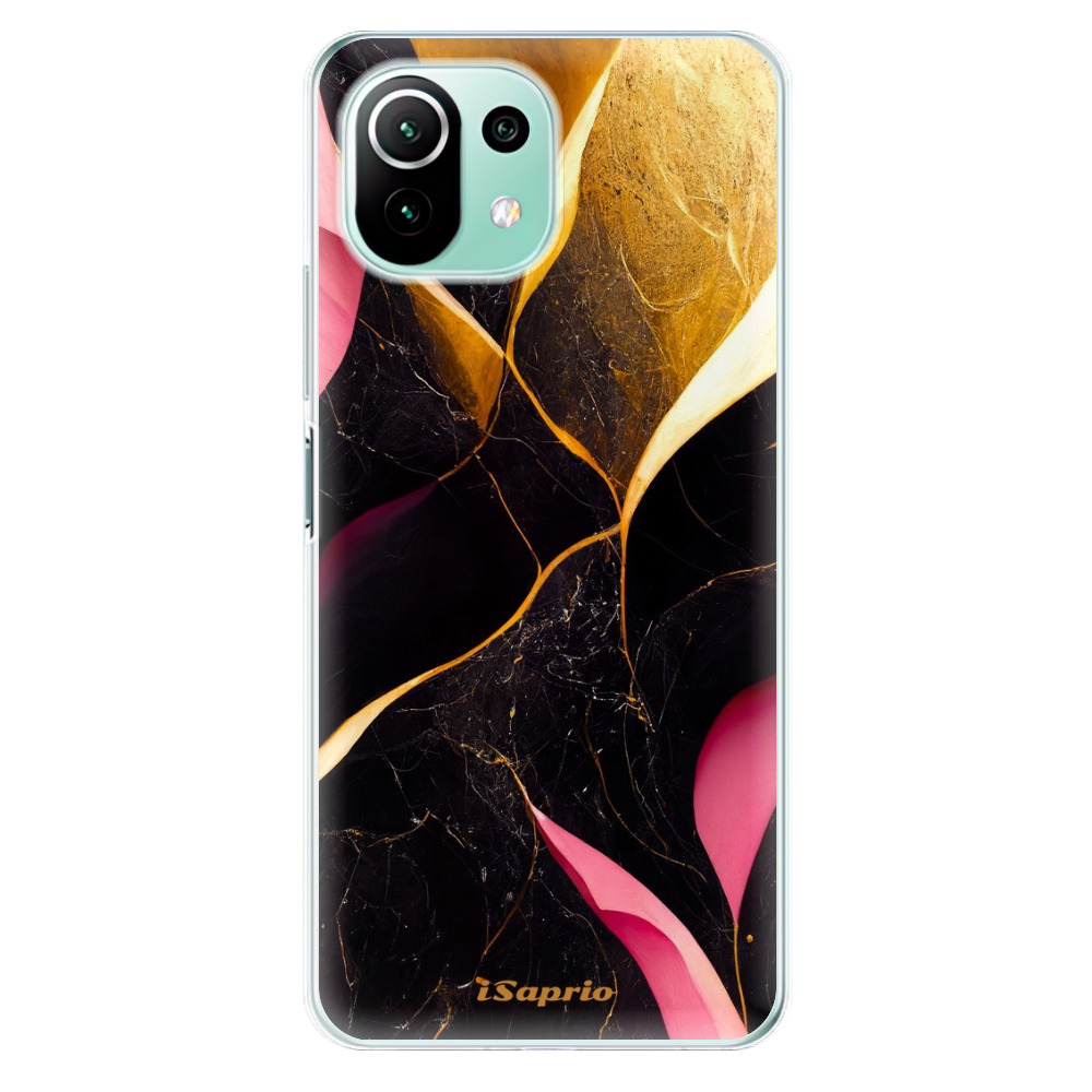 Odolné silikónové puzdro iSaprio - Gold Pink Marble - Xiaomi Mi 11 Lite