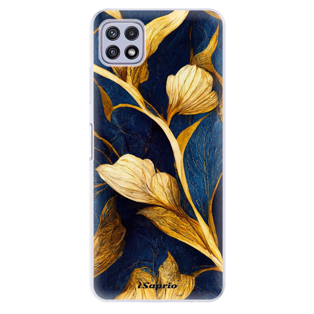 Odolné silikónové puzdro iSaprio - Gold Leaves - Samsung Galaxy A22 5G