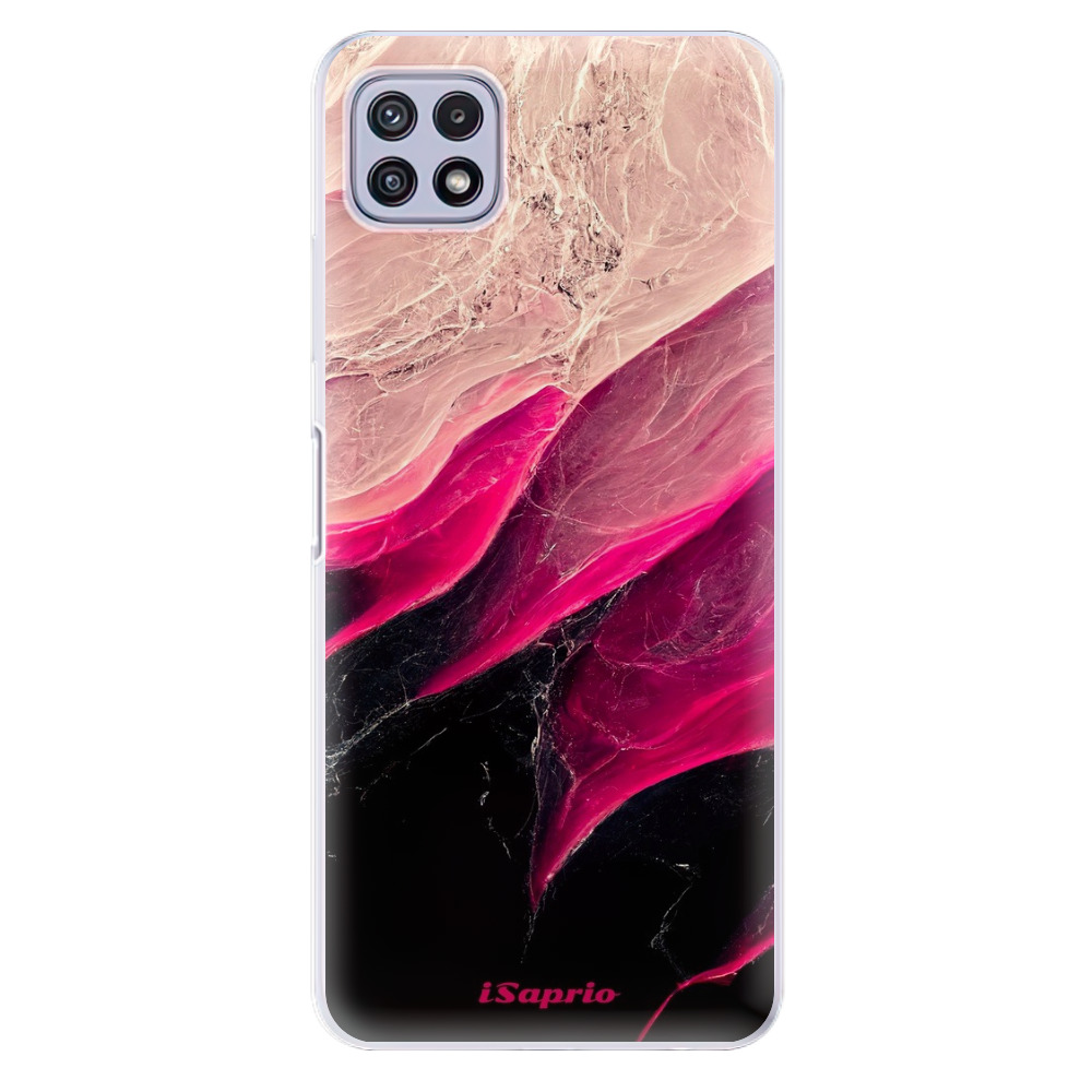 Odolné silikónové puzdro iSaprio - Black and Pink - Samsung Galaxy A22 5G