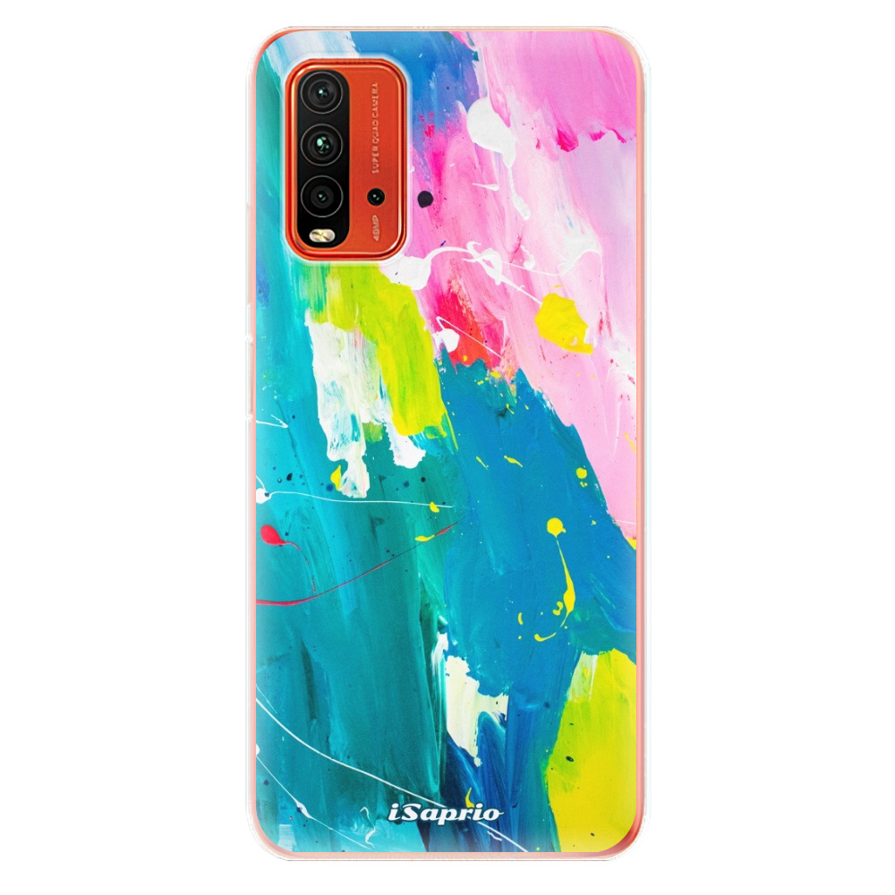 Odolné silikónové puzdro iSaprio - Abstract Paint 04 - Xiaomi Redmi 9T