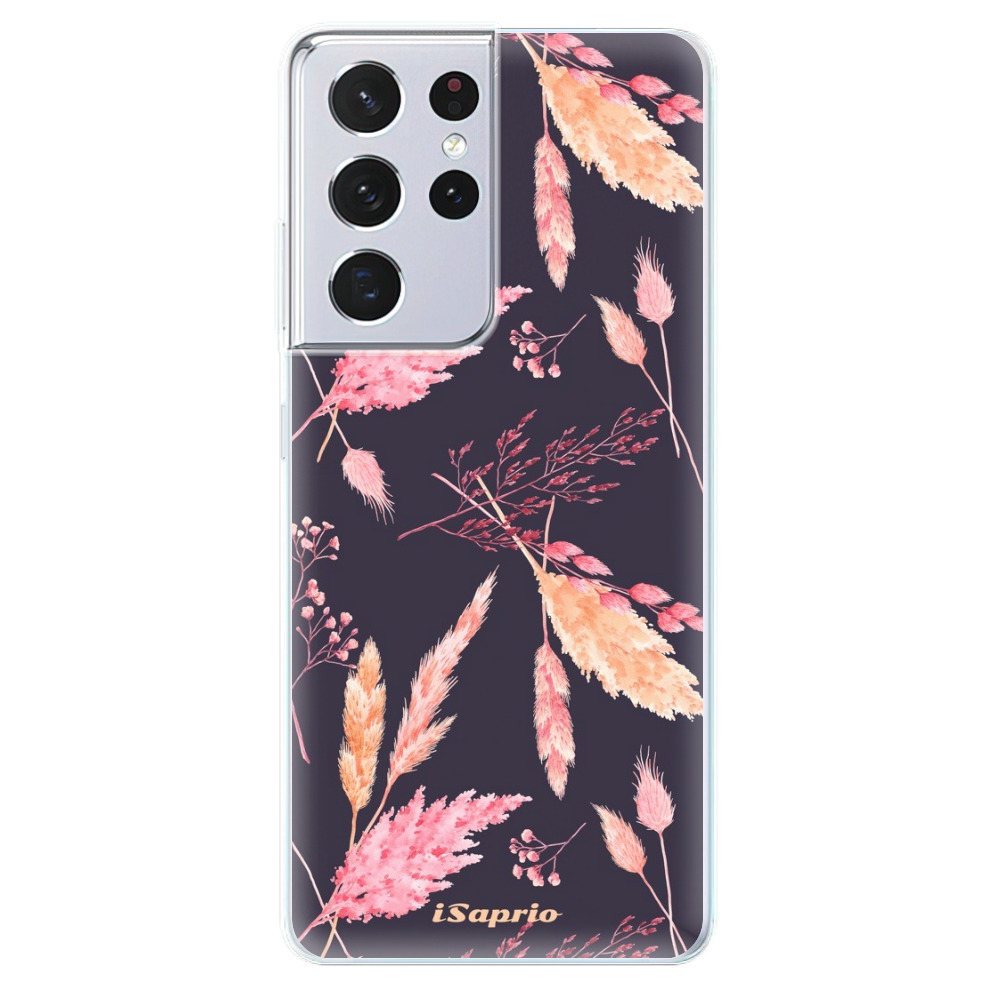 Odolné silikónové puzdro iSaprio - Herbal Pattern - Samsung Galaxy S21 Ultra