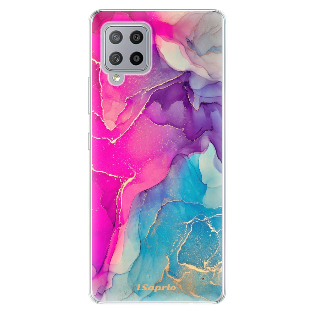 Odolné silikónové puzdro iSaprio - Purple Ink - Samsung Galaxy A42