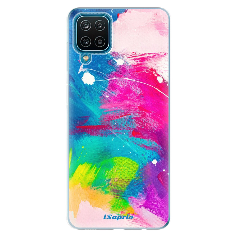 Odolné silikónové puzdro iSaprio - Abstract Paint 03 - Samsung Galaxy A12