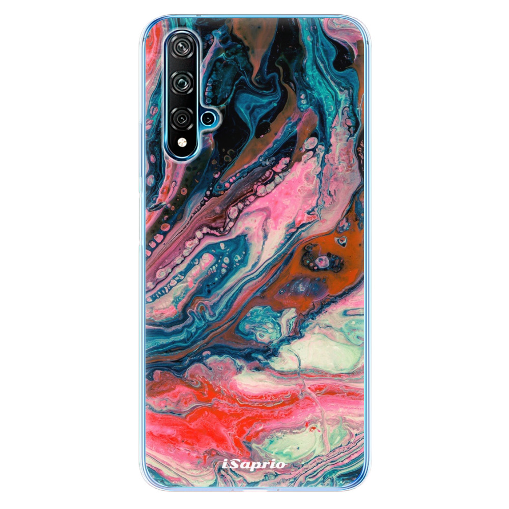 Odolné silikónové puzdro iSaprio - Abstract Paint 01 - Huawei Nova 5T