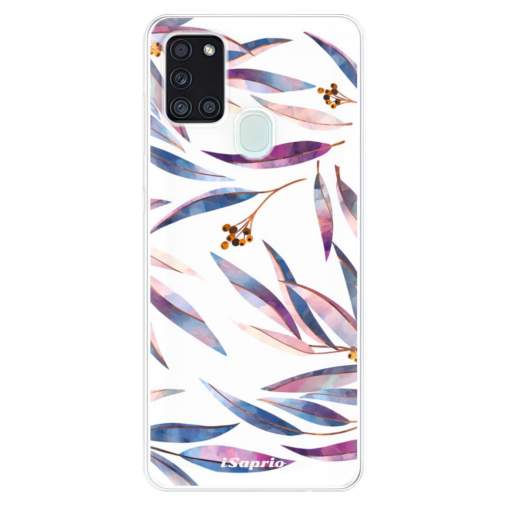 Odolné silikónové puzdro iSaprio - Eucalyptus - Samsung Galaxy A21s