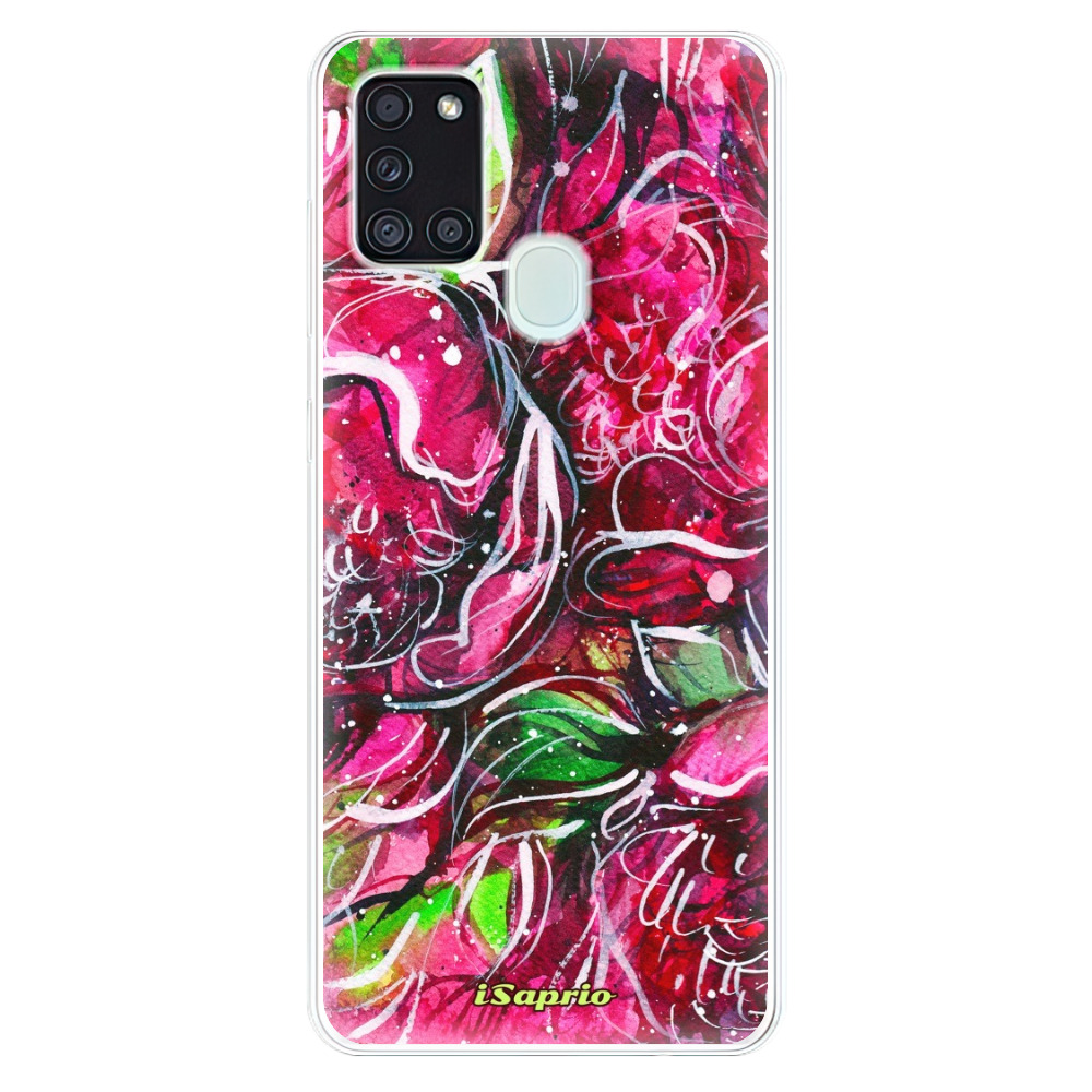 Odolné silikónové puzdro iSaprio - Burgundy - Samsung Galaxy A21s
