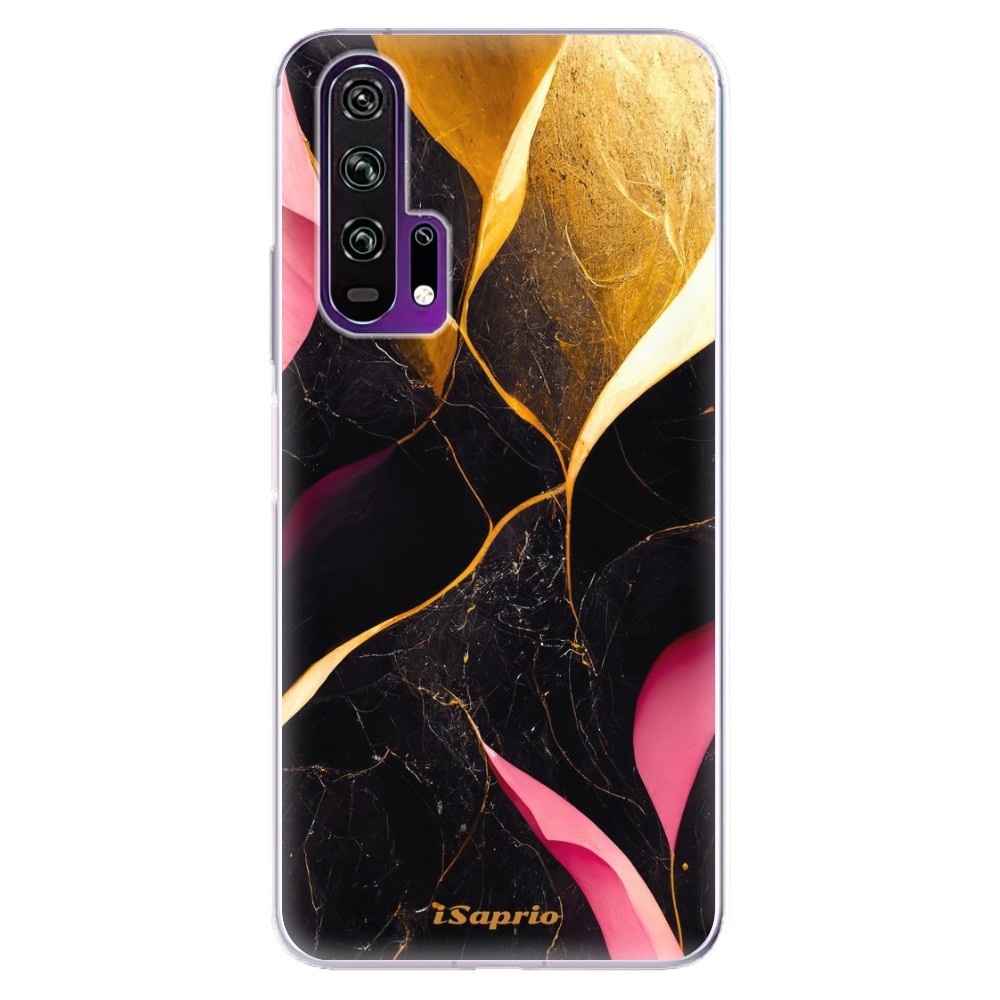 Odolné silikónové puzdro iSaprio - Gold Pink Marble - Honor 20 Pro