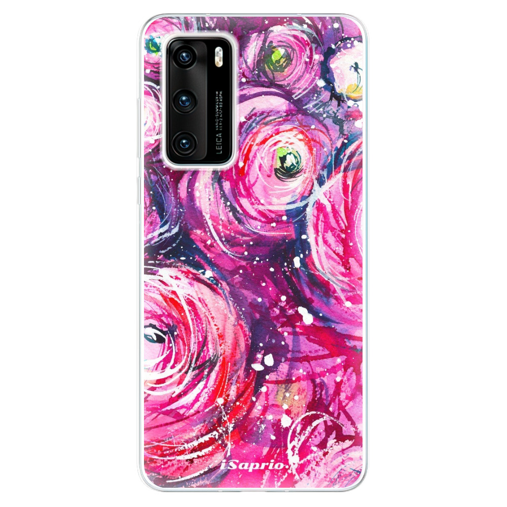 Odolné silikónové puzdro iSaprio - Pink Bouquet - Huawei P40