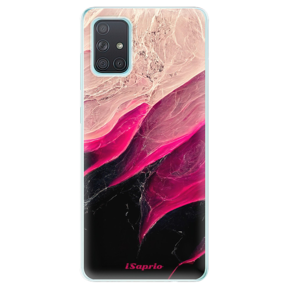 Odolné silikónové puzdro iSaprio - Black and Pink - Samsung Galaxy A71