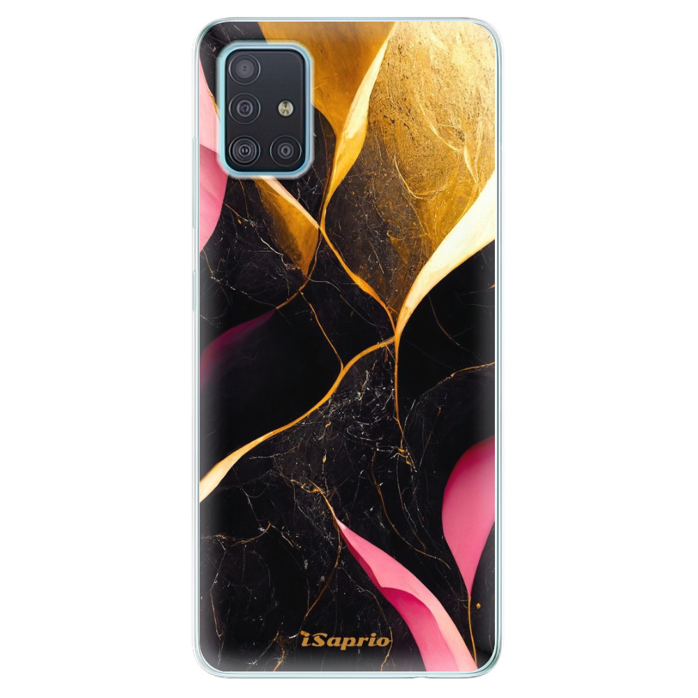 Odolné silikónové puzdro iSaprio - Gold Pink Marble - Samsung Galaxy A51