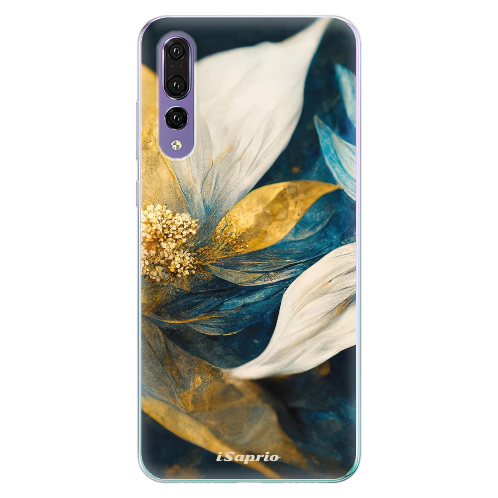 Odolné silikónové puzdro iSaprio - Gold Petals - Huawei P20 Pro