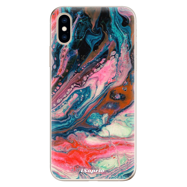 Odolné silikónové puzdro iSaprio - Abstract Paint 01 - iPhone XS