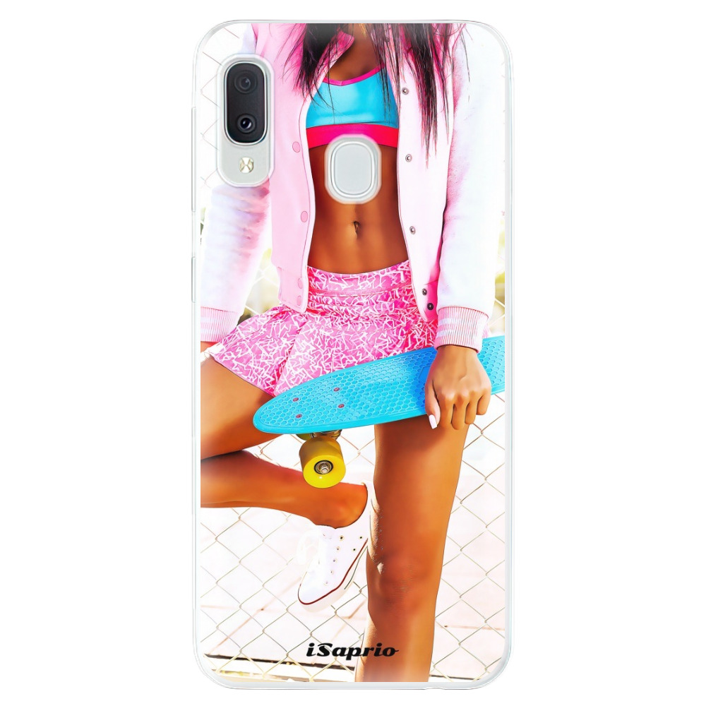 Odolné silikónové puzdro iSaprio - Skate girl 01 - Samsung Galaxy A20e