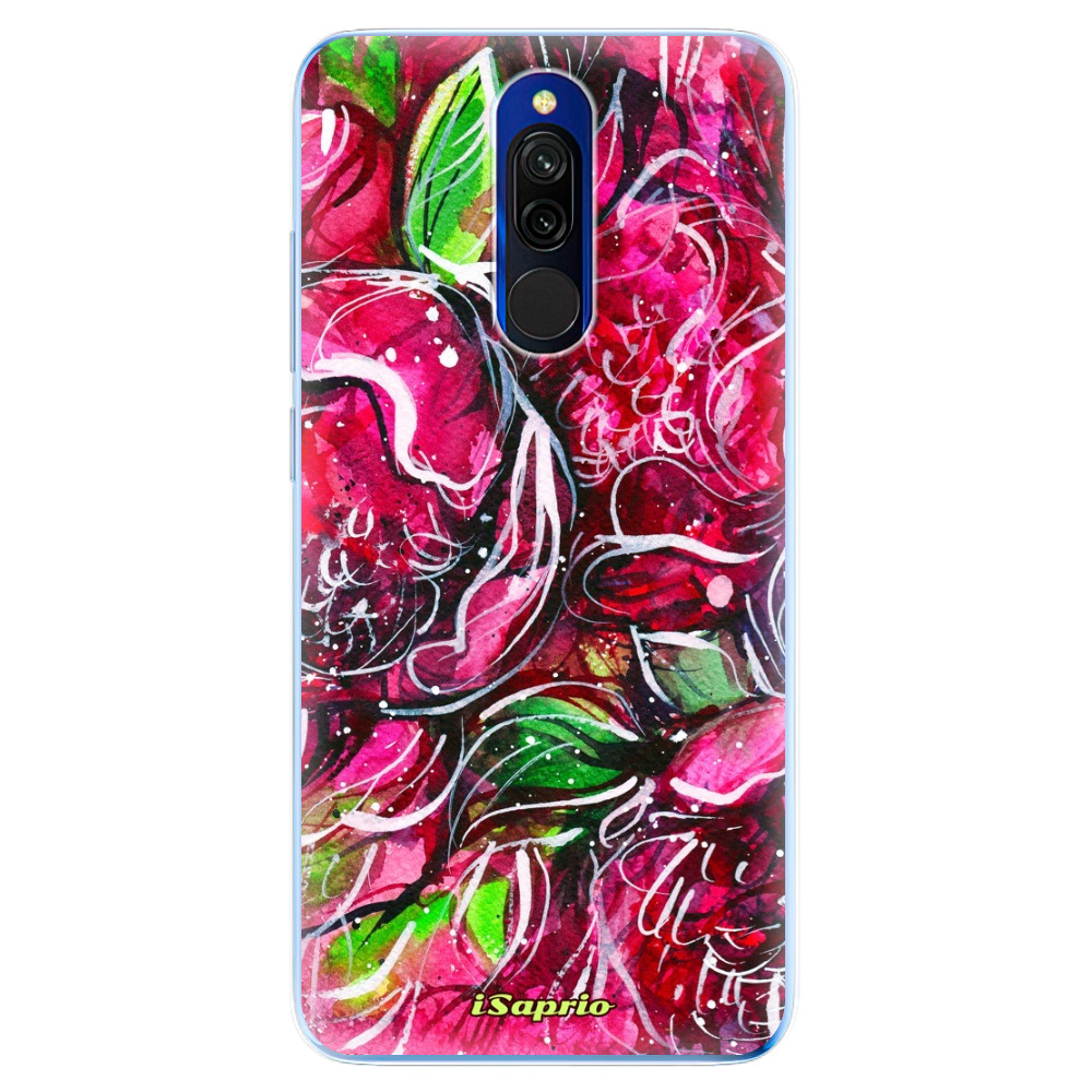 Odolné silikónové puzdro iSaprio - Burgundy - Xiaomi Redmi 8