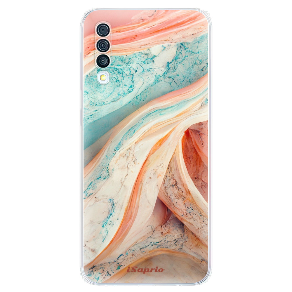 Odolné silikónové puzdro iSaprio - Orange and Blue - Samsung Galaxy A50