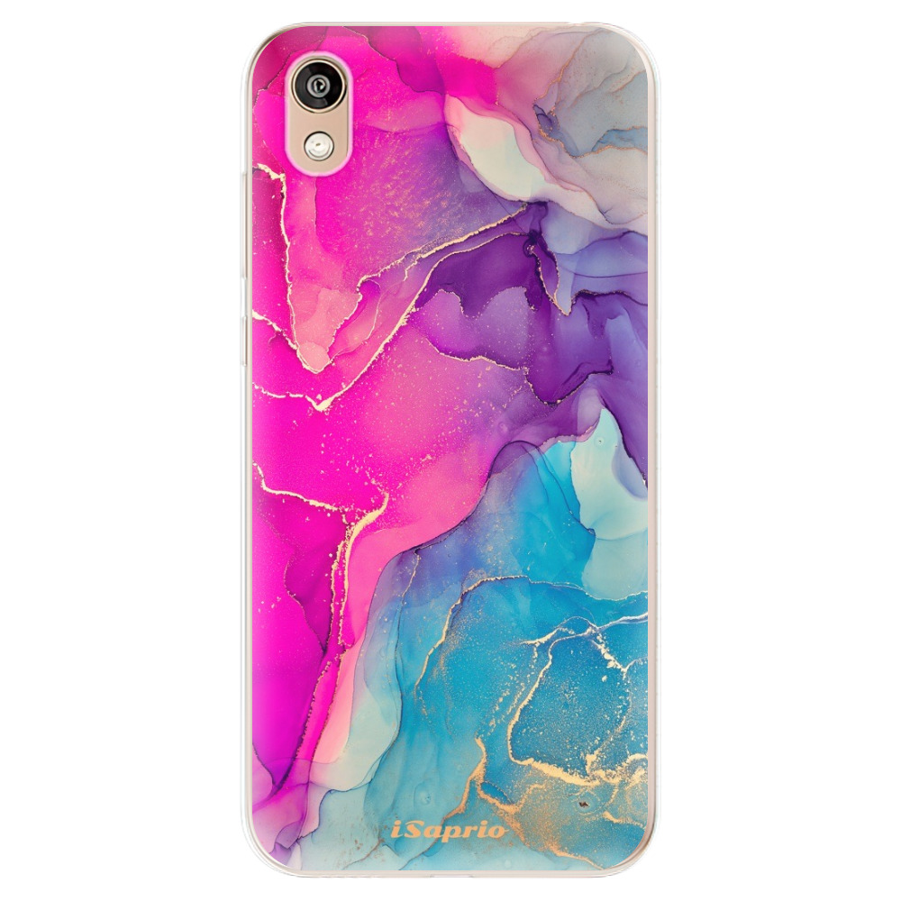Odolné silikónové puzdro iSaprio - Purple Ink - Huawei Honor 8S