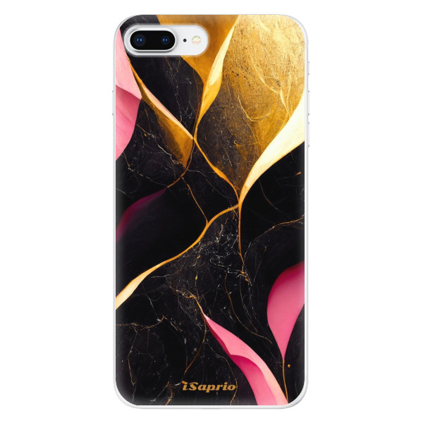 Odolné silikónové puzdro iSaprio - Gold Pink Marble - iPhone 8 Plus