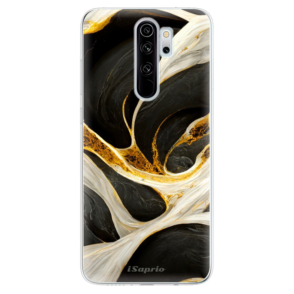 Odolné silikónové puzdro iSaprio - Black and Gold - Xiaomi Redmi Note 8 Pro