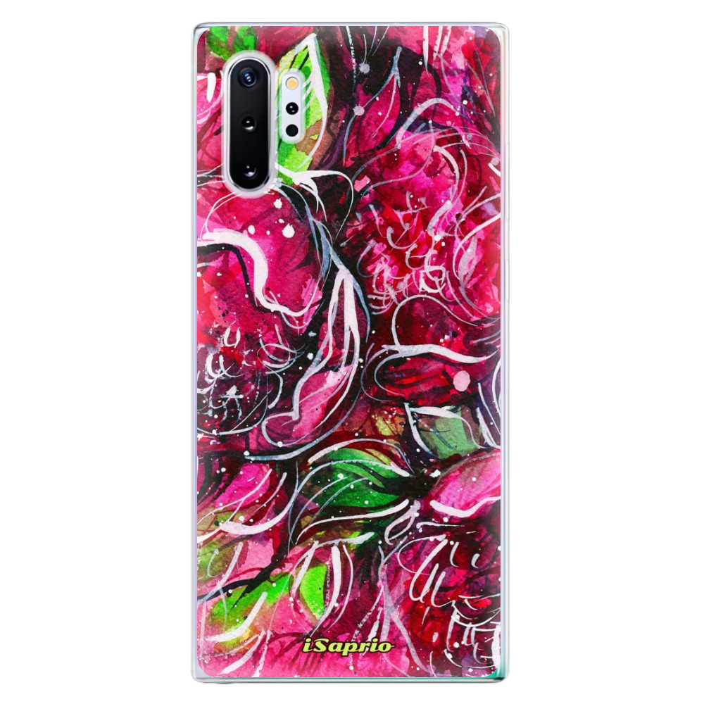 Odolné silikónové puzdro iSaprio - Burgundy - Samsung Galaxy Note 10+