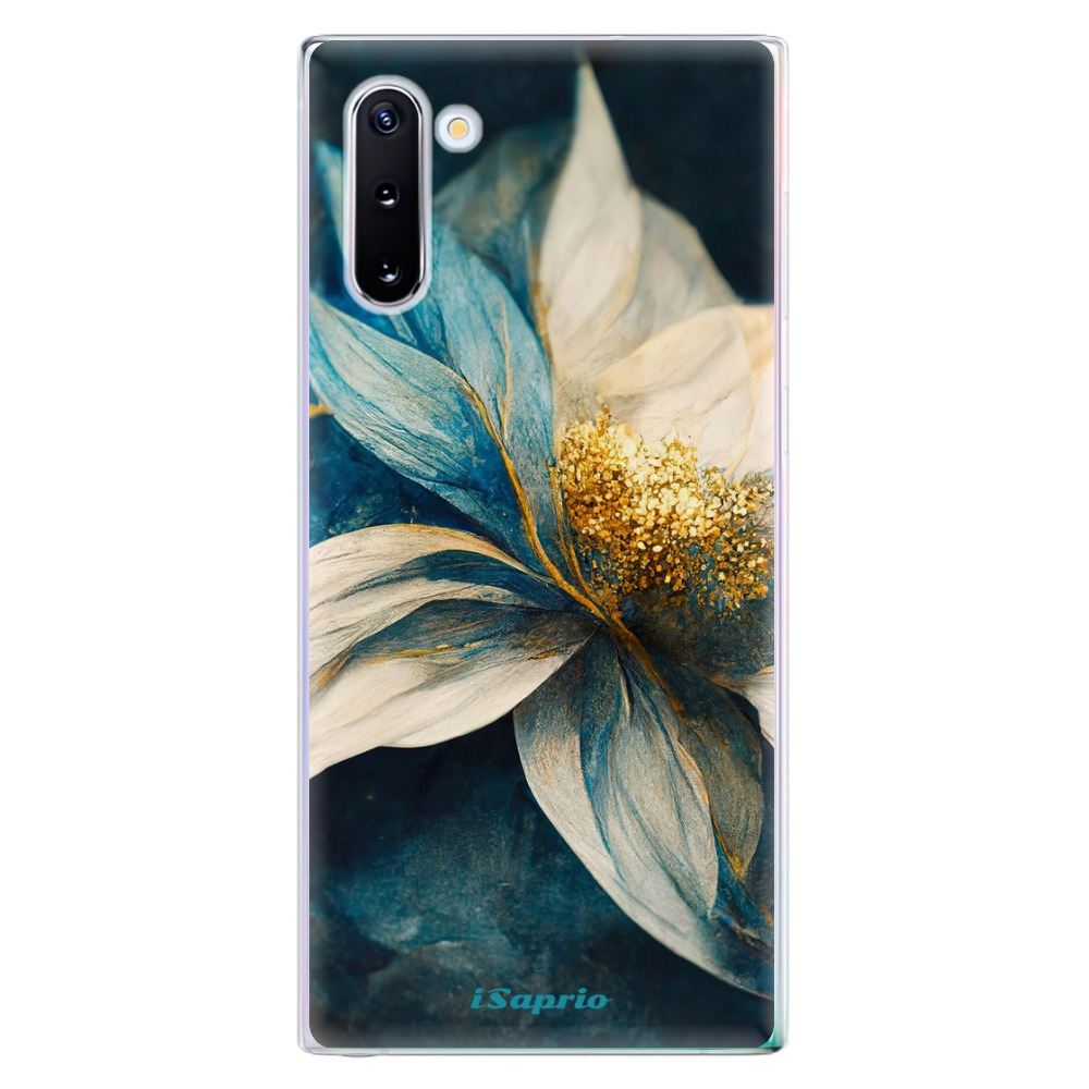 Odolné silikónové puzdro iSaprio - Blue Petals - Samsung Galaxy Note 10