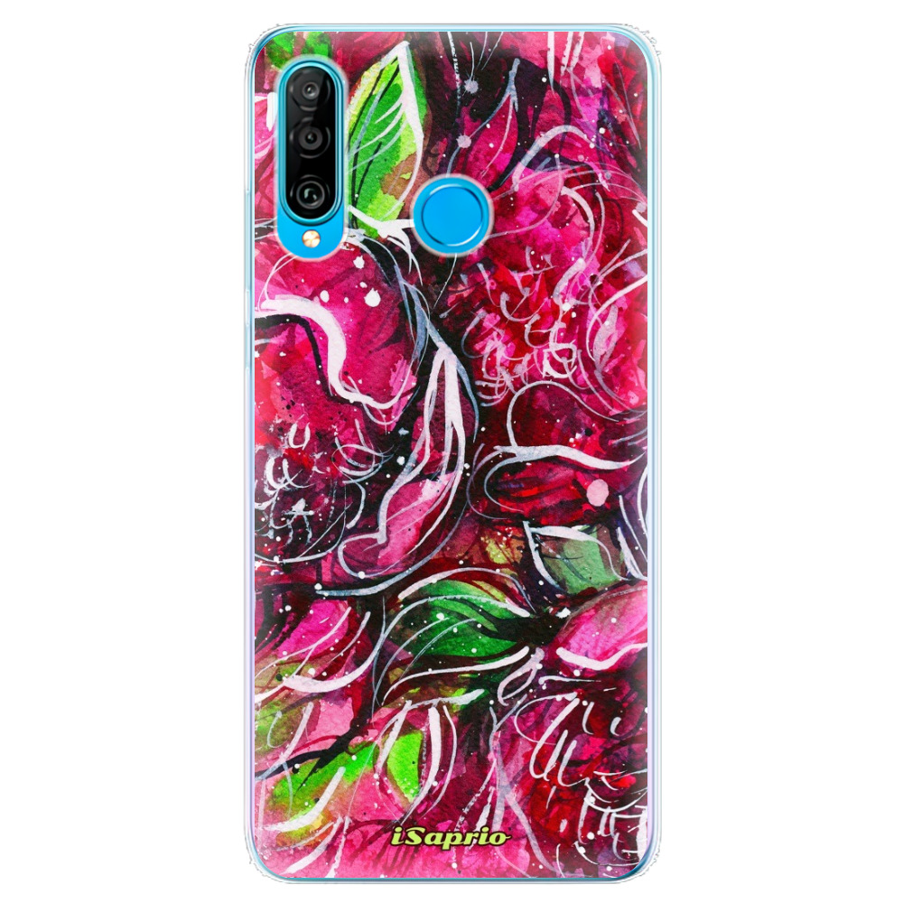 Odolné silikónové puzdro iSaprio - Burgundy - Huawei P30 Lite