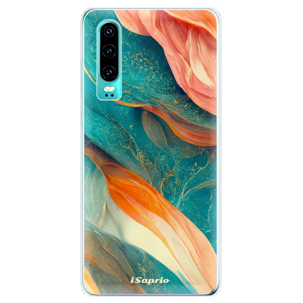 Odolné silikónové puzdro iSaprio - Abstract Marble - Huawei P30