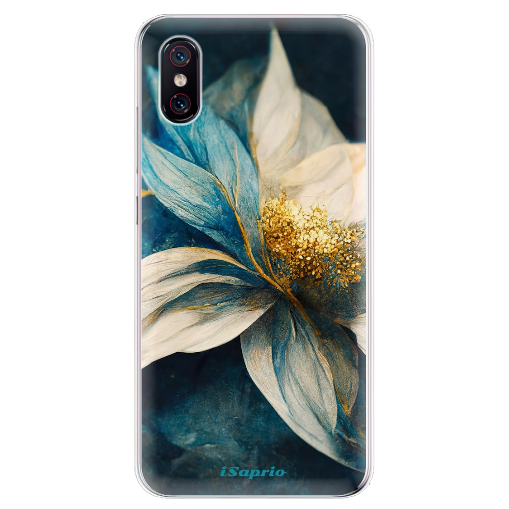 Odolné silikónové puzdro iSaprio - Blue Petals - Xiaomi Mi 8 Pro