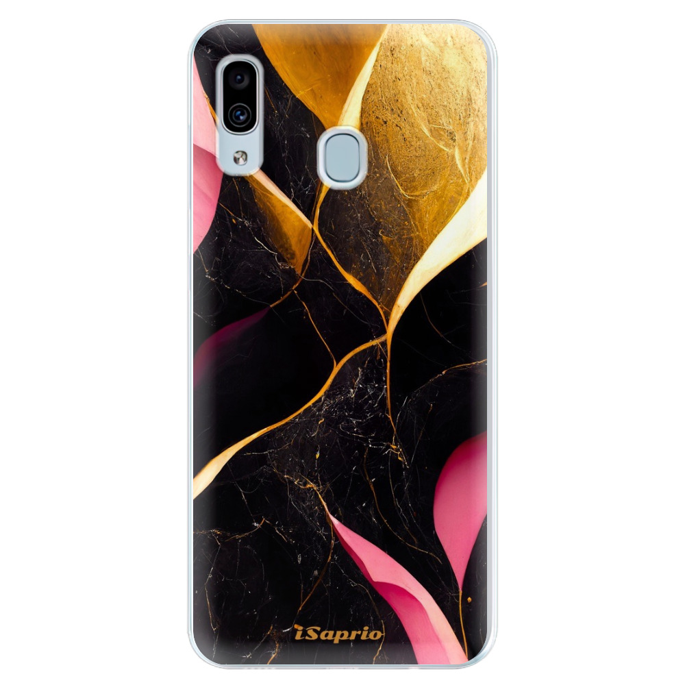 Silikónové puzdro iSaprio - Gold Pink Marble - Samsung Galaxy A30
