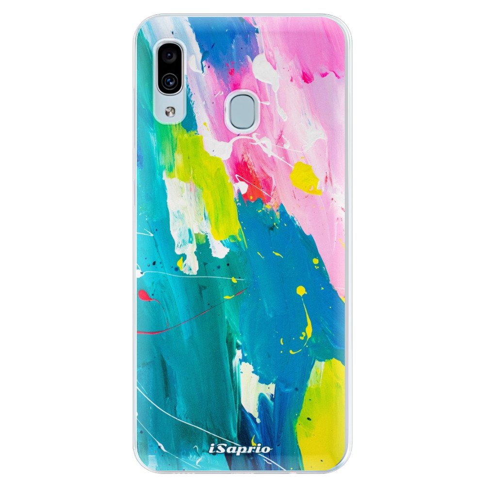 Silikónové puzdro iSaprio - Abstract Paint 04 - Samsung Galaxy A30