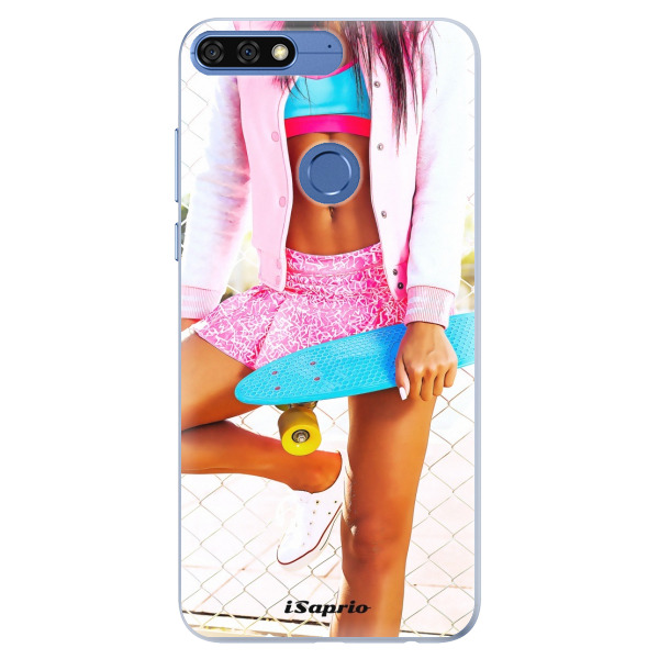 Silikónové puzdro iSaprio - Skate girl 01 - Huawei Honor 7C