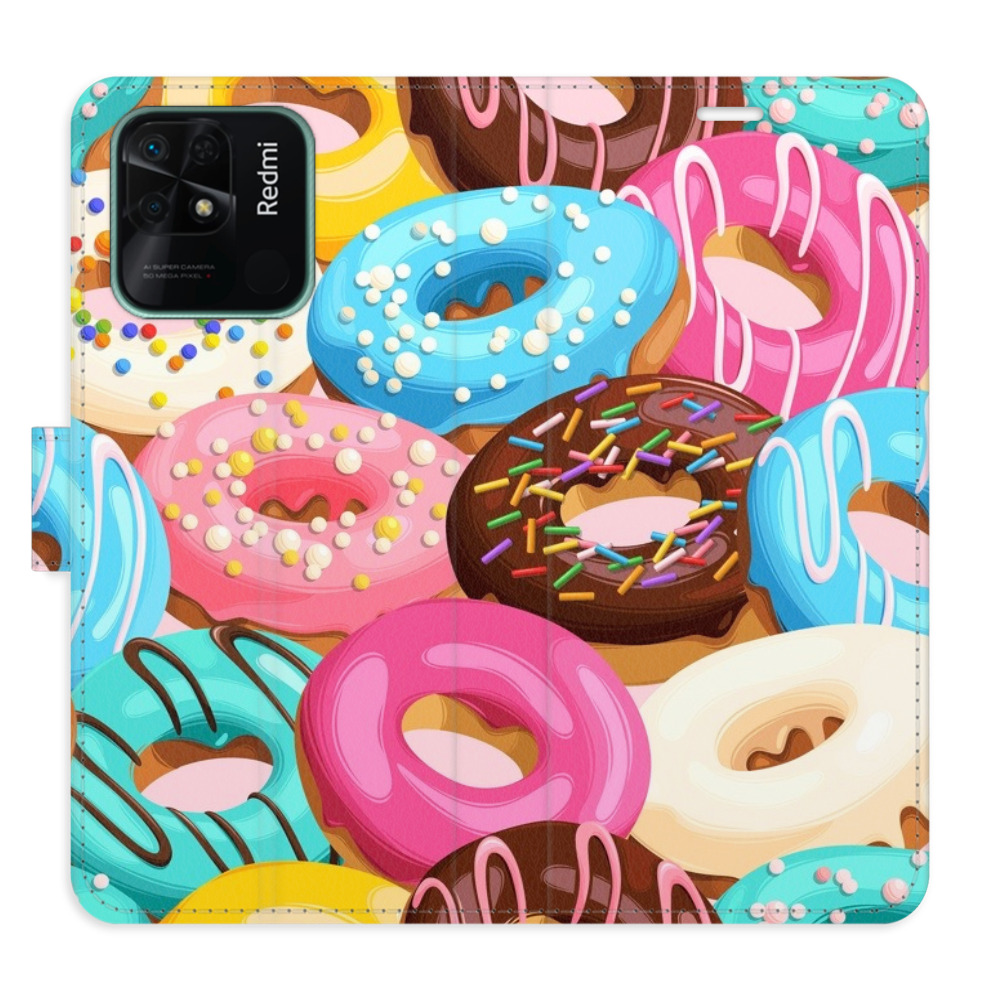 Flipové puzdro iSaprio - Donuts Pattern 02 - Xiaomi Redmi 10C