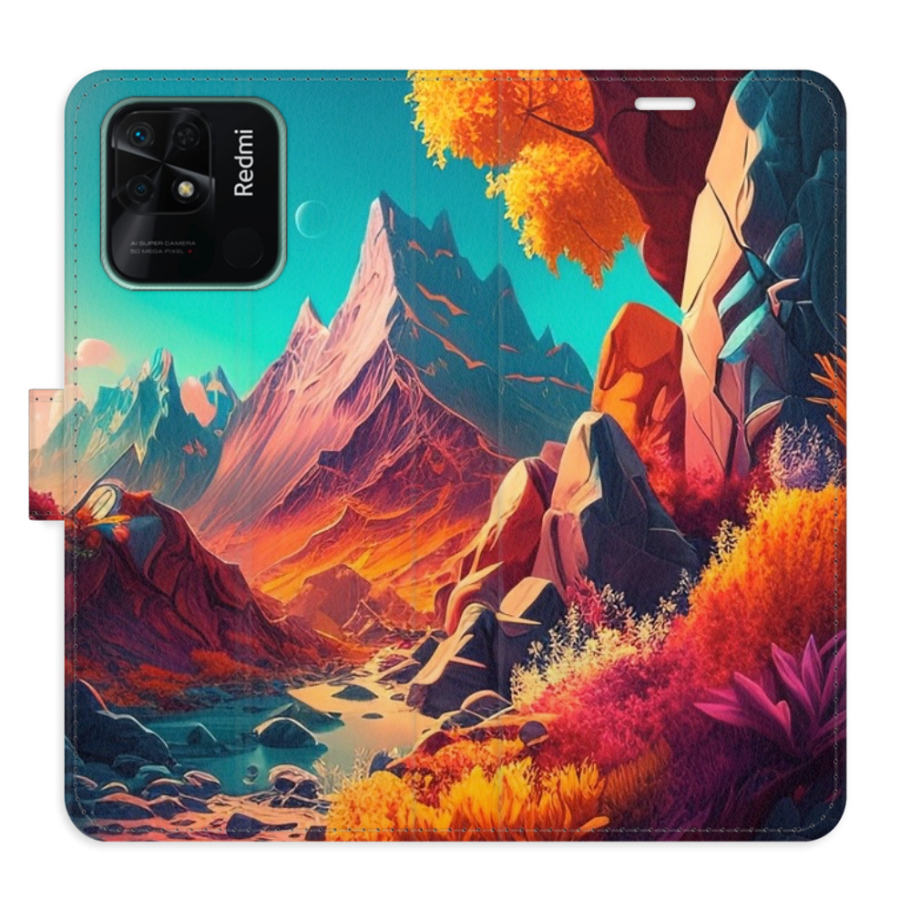 Flipové puzdro iSaprio - Colorful Mountains - Xiaomi Redmi 10C