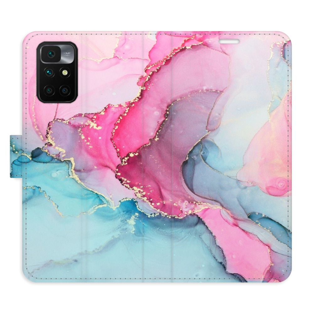 Flipové puzdro iSaprio - PinkBlue Marble - Xiaomi Redmi 10