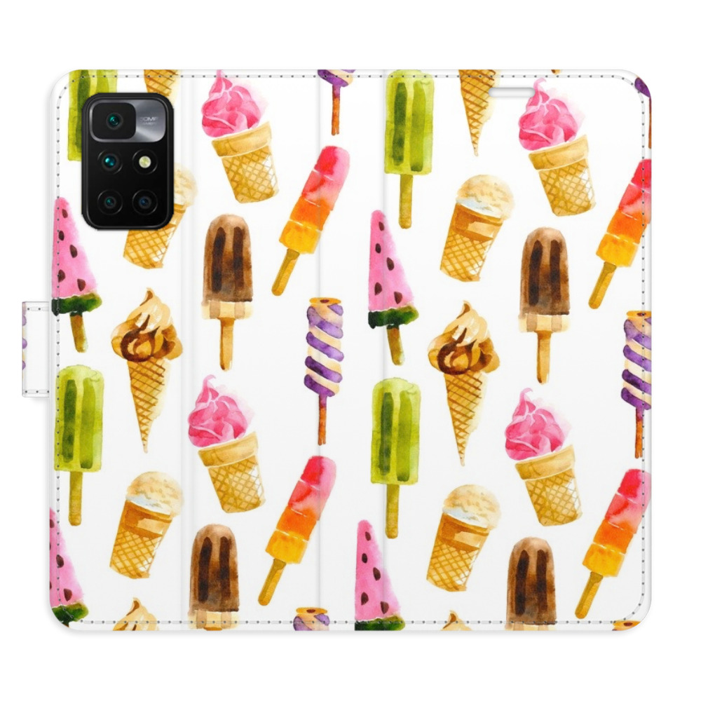 Flipové puzdro iSaprio - Ice Cream Pattern - Xiaomi Redmi 10