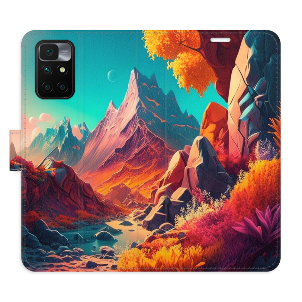 Flipové puzdro iSaprio - Colorful Mountains - Xiaomi Redmi 10