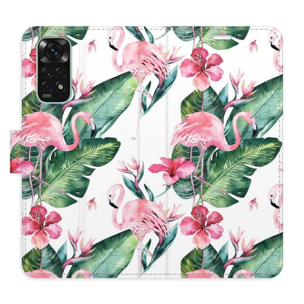Flipové puzdro iSaprio - Flamingos Pattern - Xiaomi Redmi Note 11 / Note 11S