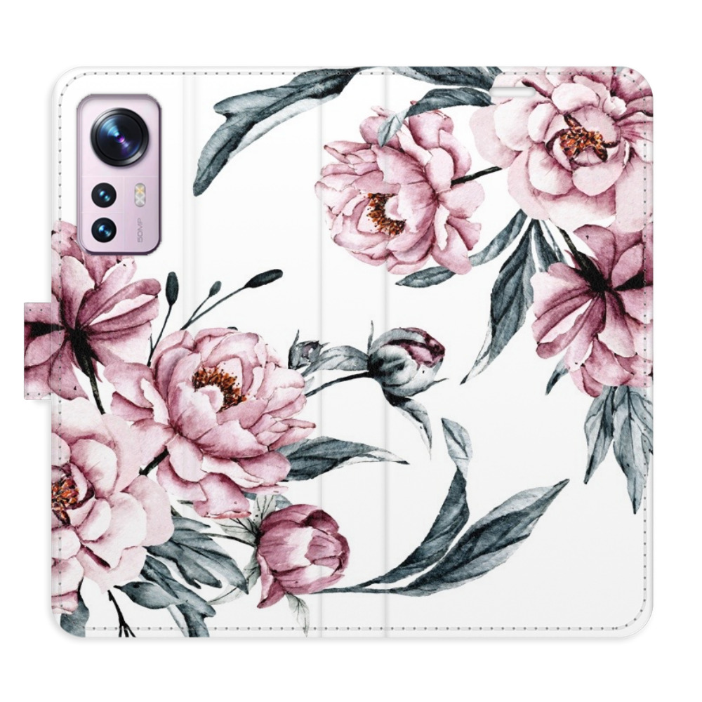 Flipové puzdro iSaprio - Pink Flowers - Xiaomi 12 / 12X