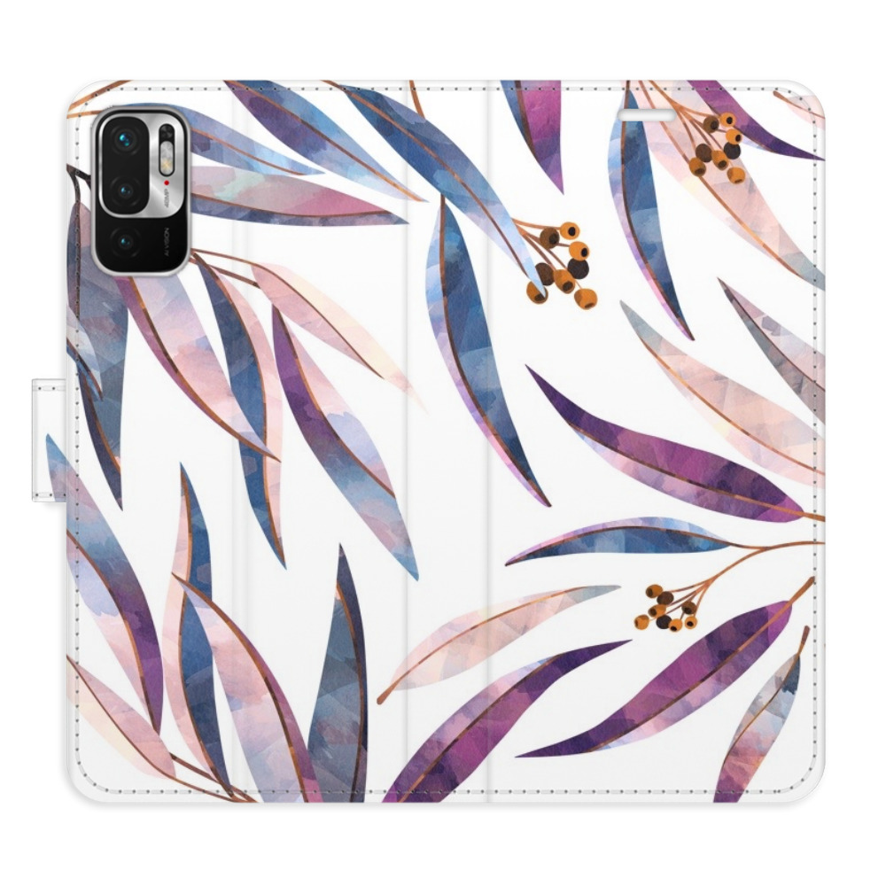 Flipové puzdro iSaprio - Ornamental Leaves - Xiaomi Redmi Note 10 5G