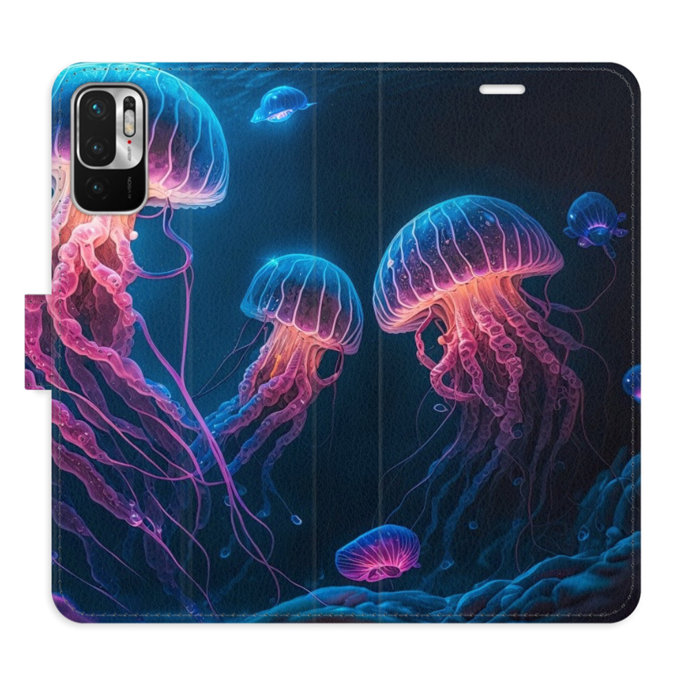 Flipové puzdro iSaprio - Jellyfish - Xiaomi Redmi Note 10 5G