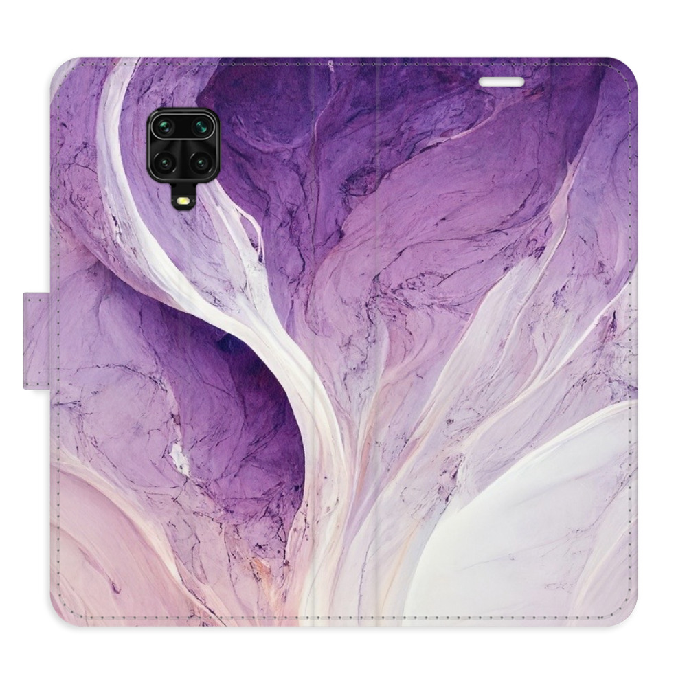 Flipové puzdro iSaprio - Purple Paint - Xiaomi Redmi Note 9 Pro / Note 9S