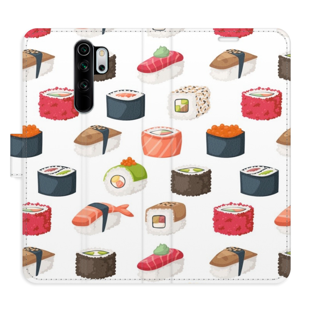 Flipové puzdro iSaprio - Sushi Pattern 02 - Xiaomi Redmi Note 8 Pro