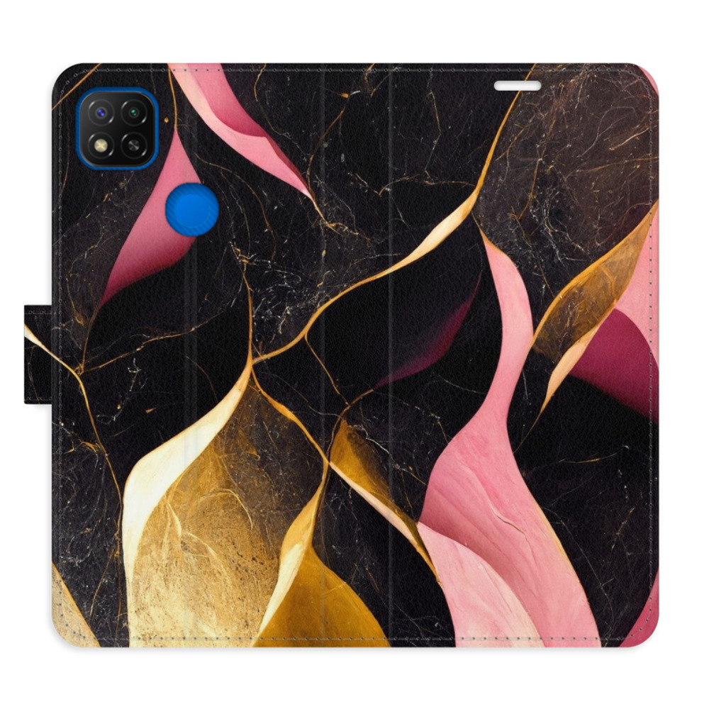 Flipové puzdro iSaprio - Gold Pink Marble 02 - Xiaomi Redmi 9C