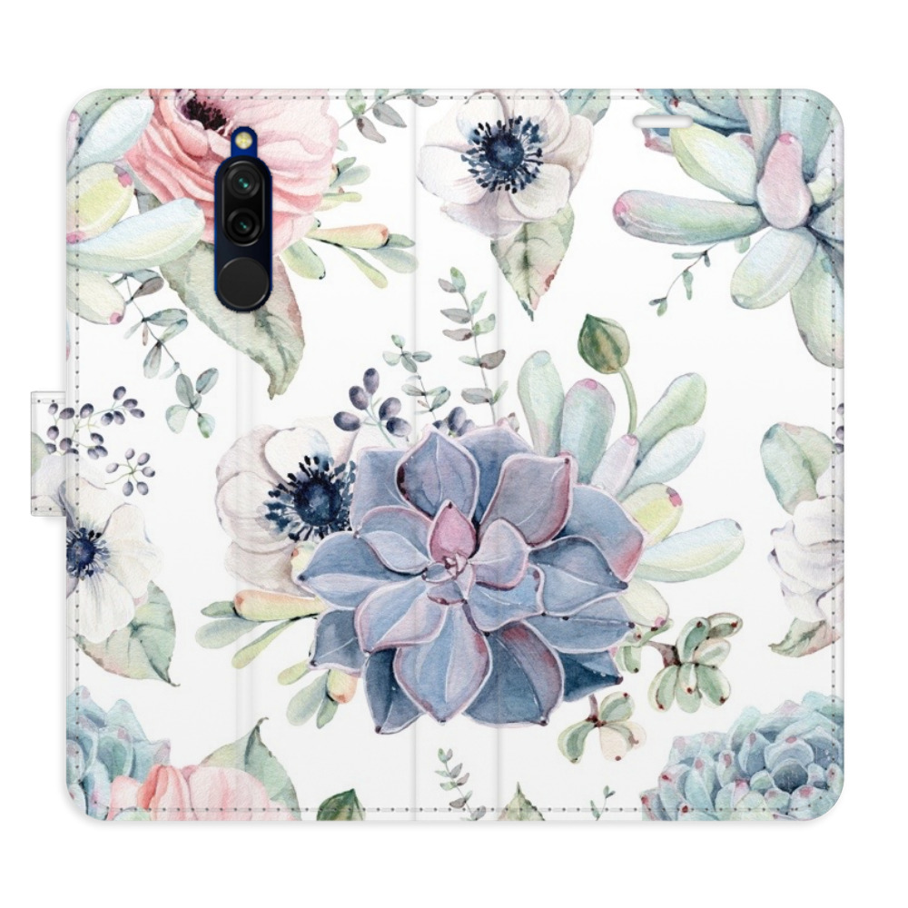 Flipové puzdro iSaprio - Succulents - Xiaomi Redmi 8