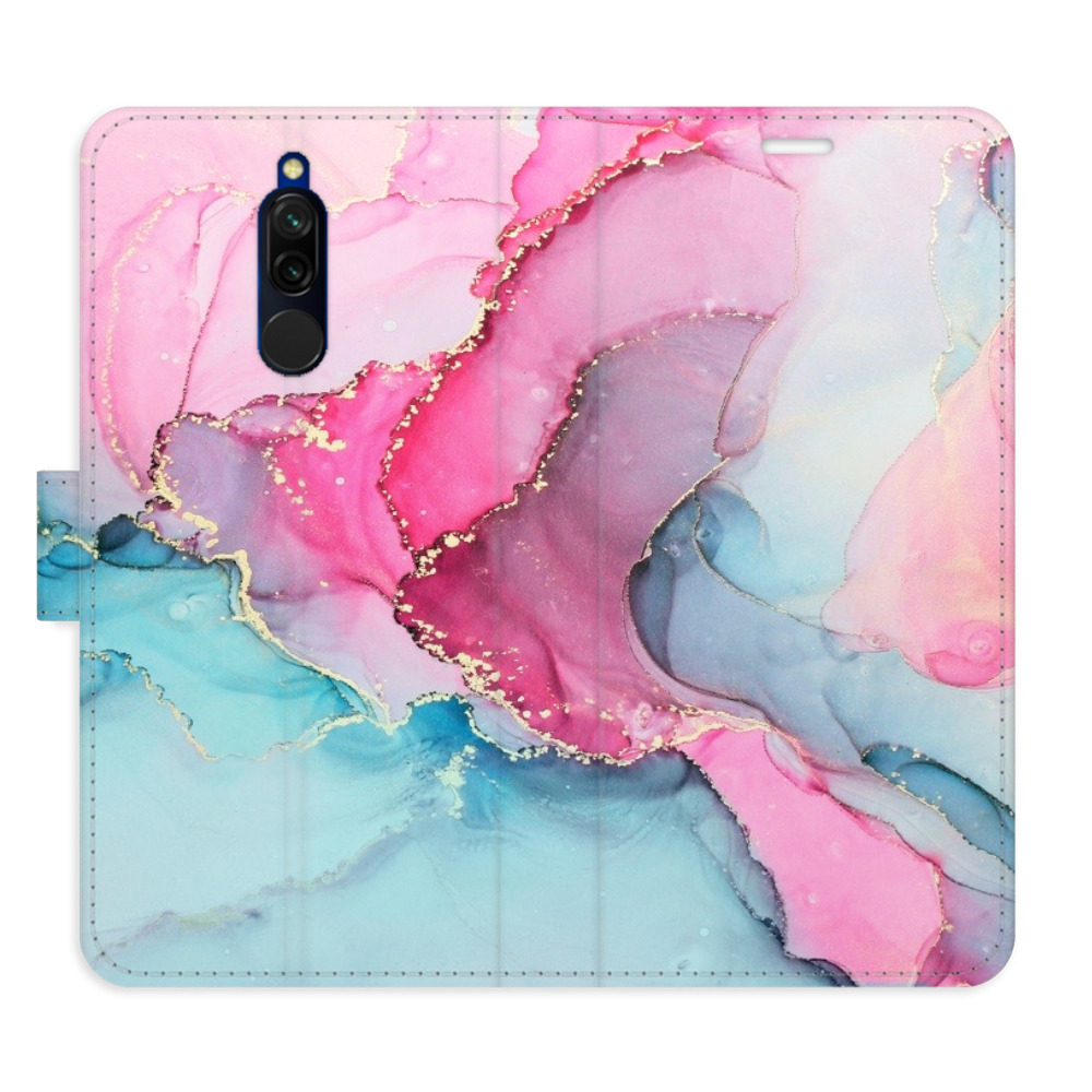 Flipové puzdro iSaprio - PinkBlue Marble - Xiaomi Redmi 8
