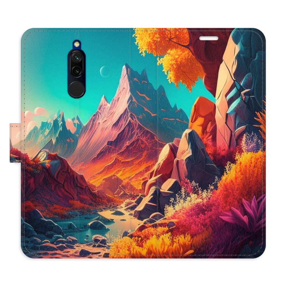 Flipové puzdro iSaprio - Colorful Mountains - Xiaomi Redmi 8