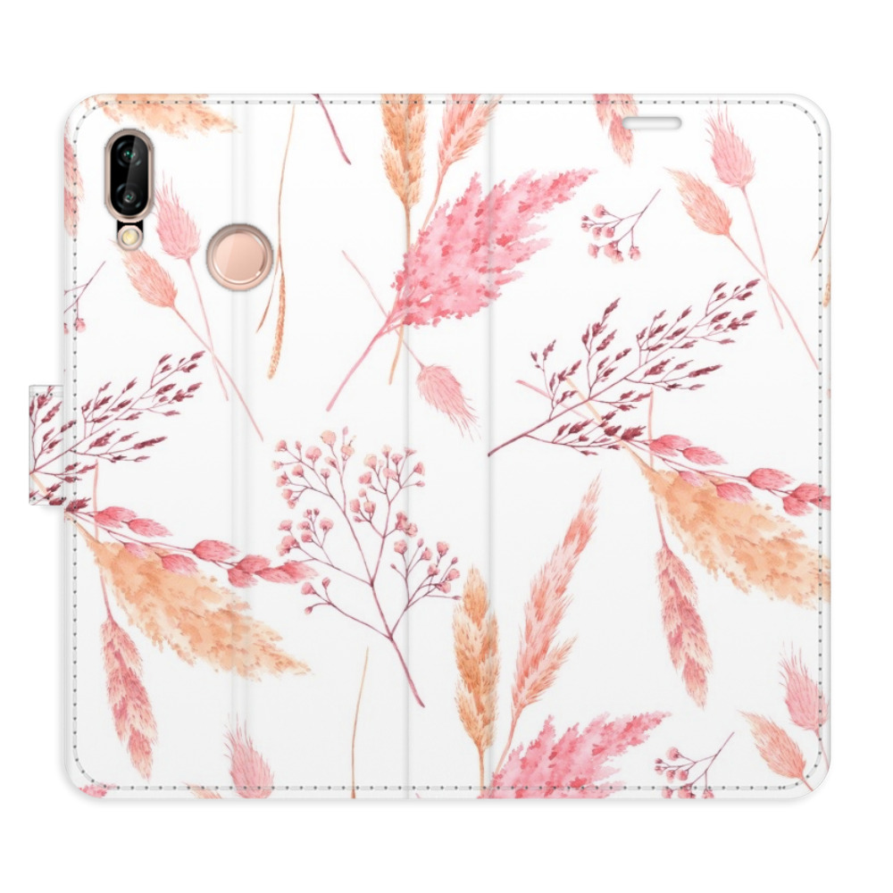 Flipové puzdro iSaprio - Ornamental Flowers - Huawei P20 Lite