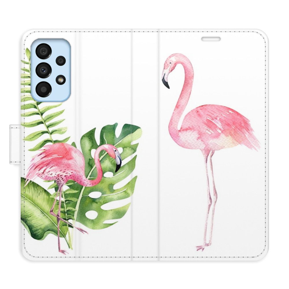 Flipové puzdro iSaprio - Flamingos - Samsung Galaxy A33 5G
