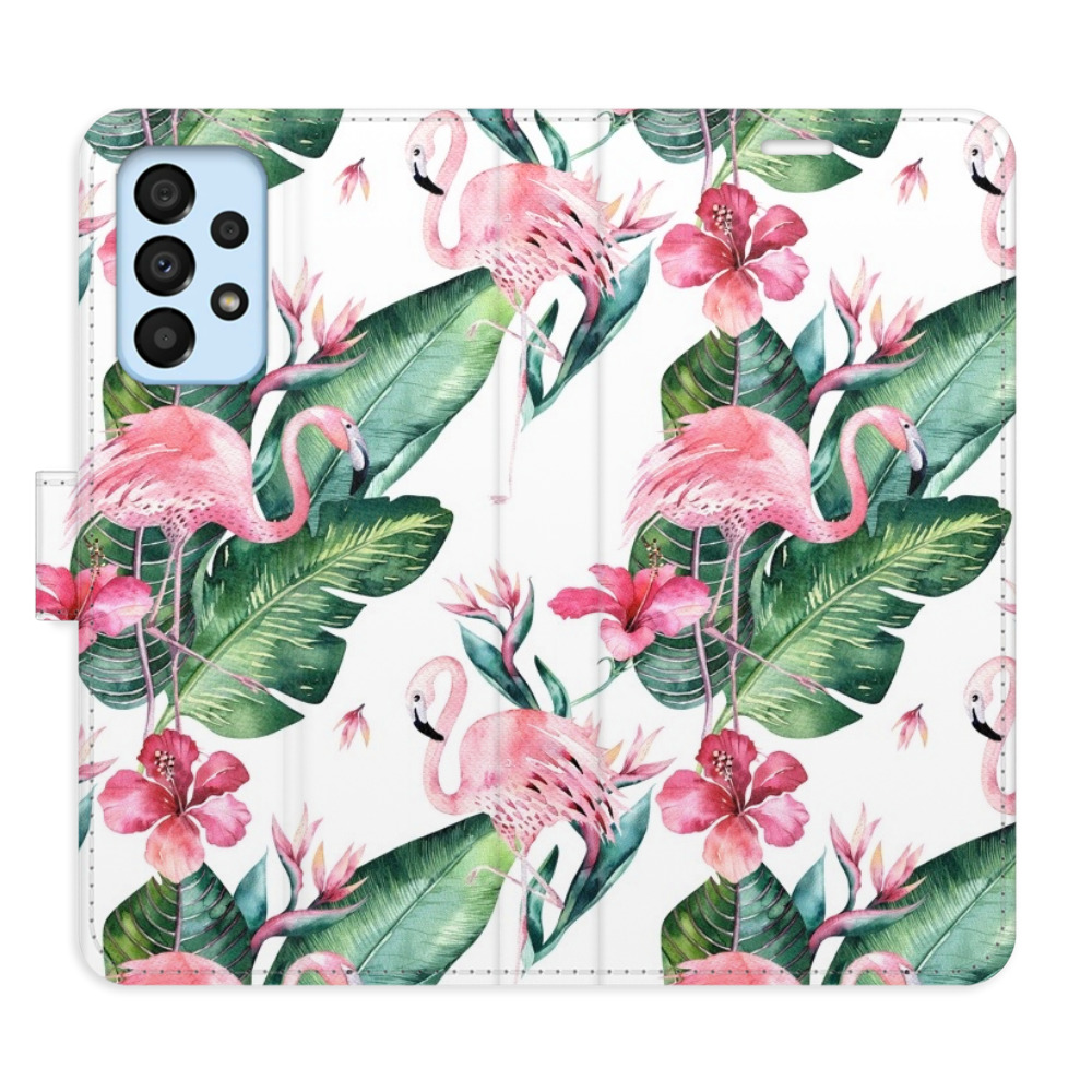 Flipové puzdro iSaprio - Flamingos Pattern - Samsung Galaxy A33 5G