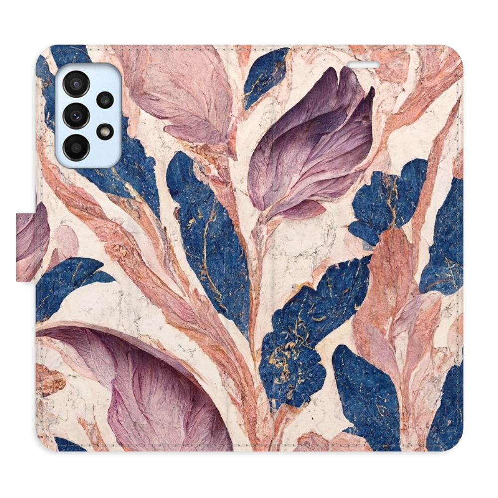 Flipové puzdro iSaprio - Old Leaves 02 - Samsung Galaxy A23 / A23 5G